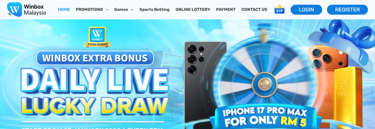 Winbox online casino Malaysia website preview
